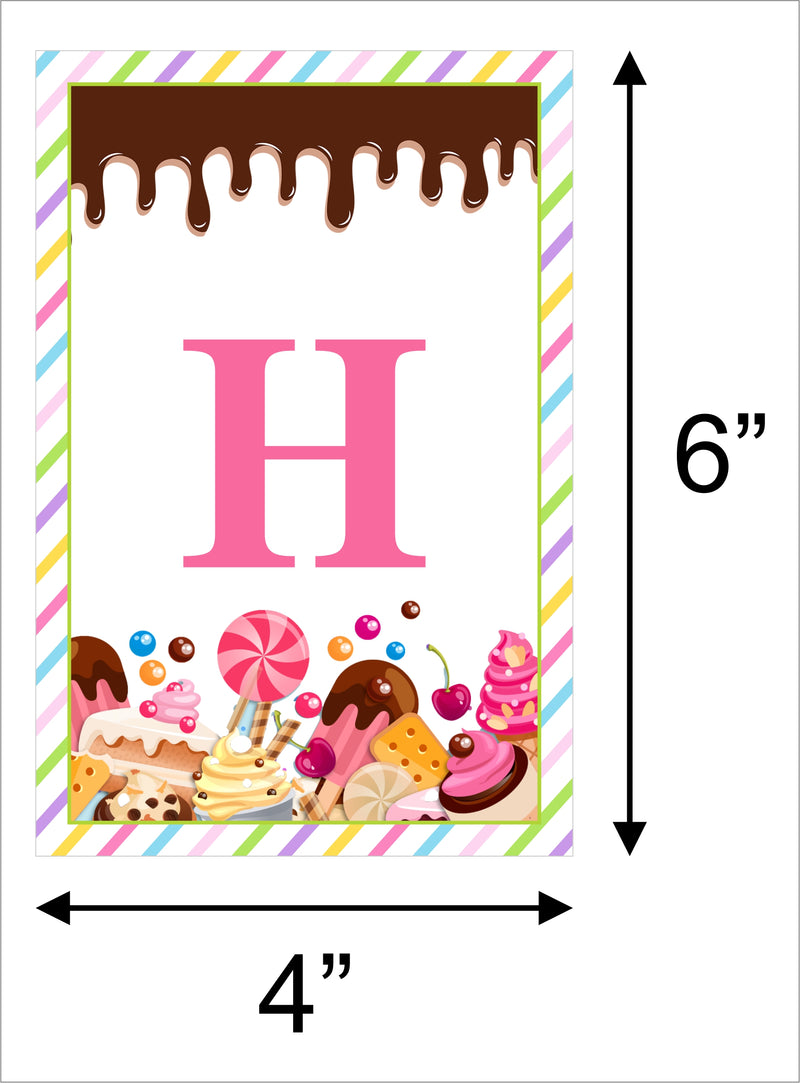 Candy Land Theme Birthday Party Banner for Decoration