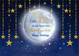 Personalize Twinkle Twinkle Little Star Birthday Backdrop Banner