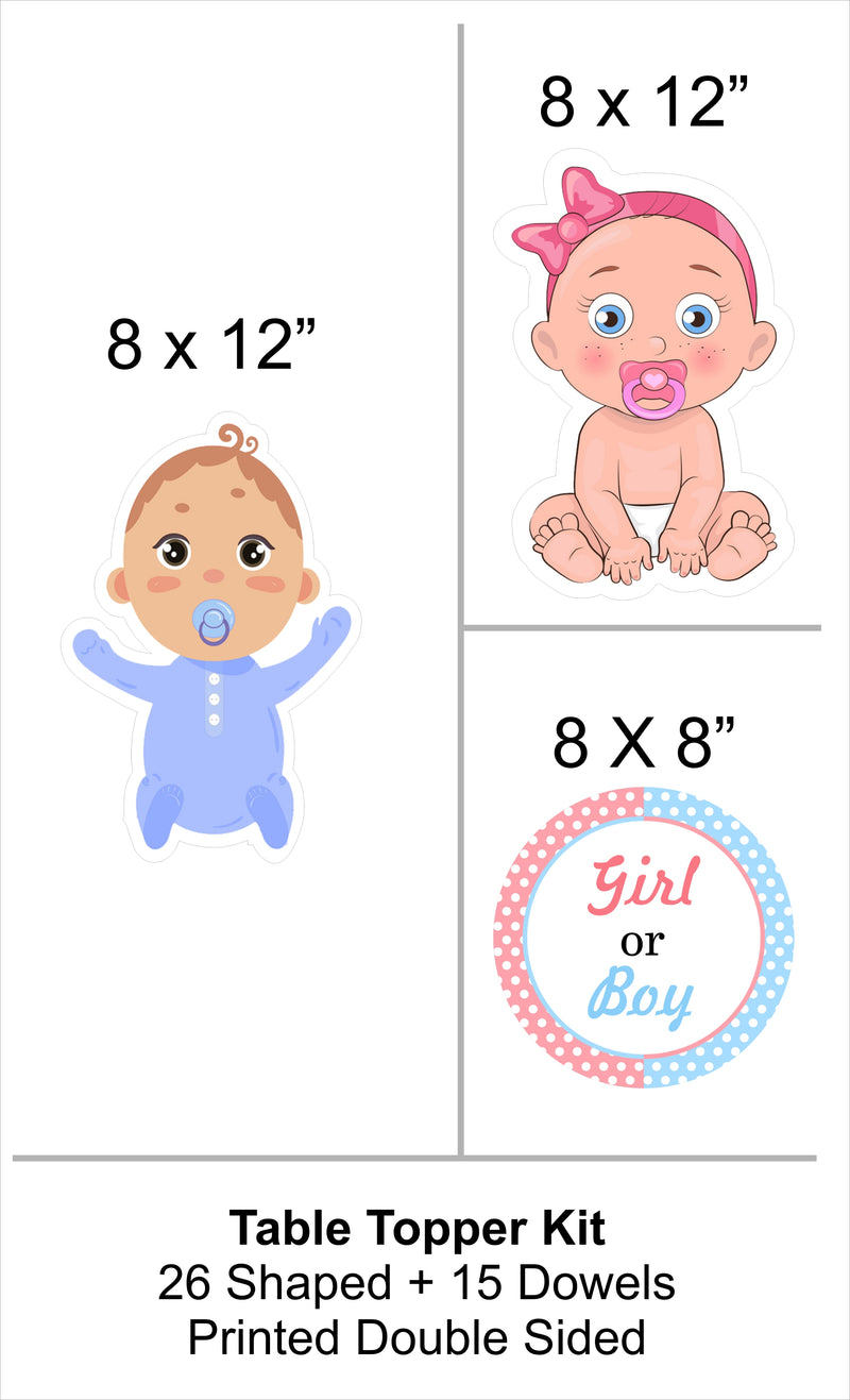 Baby Shower Party Table Toppers for Decoration 