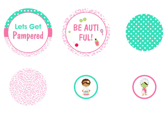 Spa Theme Birthday Party Table Confetti for Decoration
