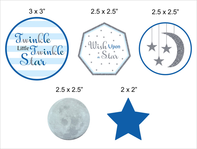 Twinkle Twinkle Little Star- Boy Theme Cake Topper For Birthday Party