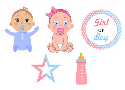 Baby Shower Party Cake Topper /Cake Decoration Kit