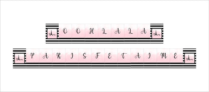 Oh La La Paris Theme Birthday Paper Door Banner for Wall Decoration 