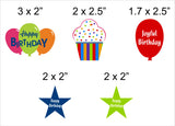Joyful Theme Birthday Cake Topper /Cake Decoration Kit
