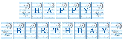 Twinkle Twinkle Little Star Theme Birthday Party Banner for Decoration