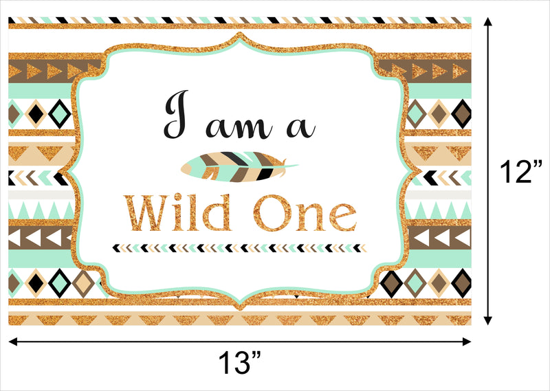 Wild One Birthday Table Mats for Decoration