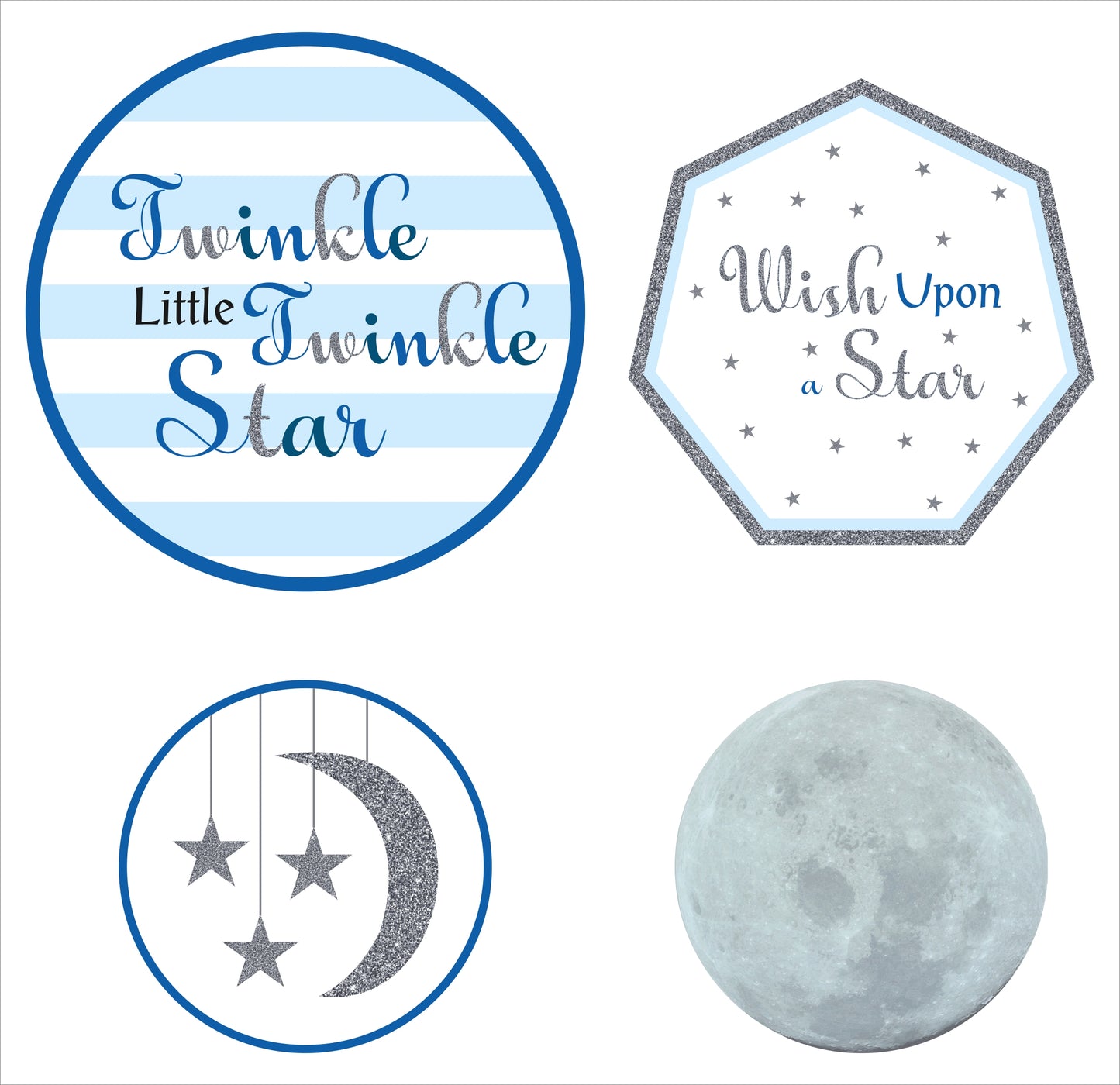 Twinkle Twinkle Little Star Theme Birthday Party Theme Hanging Set for Decoration