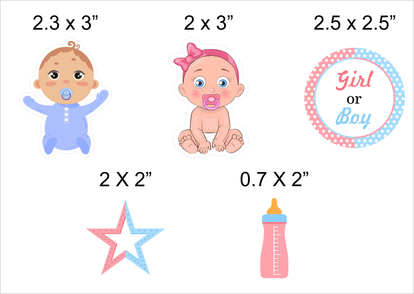 Baby Shower Party Cake Topper /Cake Decoration Kit