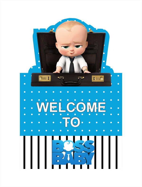 Boss Baby Theme Birthday Party Welcome Board
