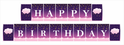 Twinkle Twinkle Little Star Theme Birthday Party Banner for Decoration
