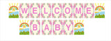 Sunshine Theme Banner For Welcome Baby Decoration