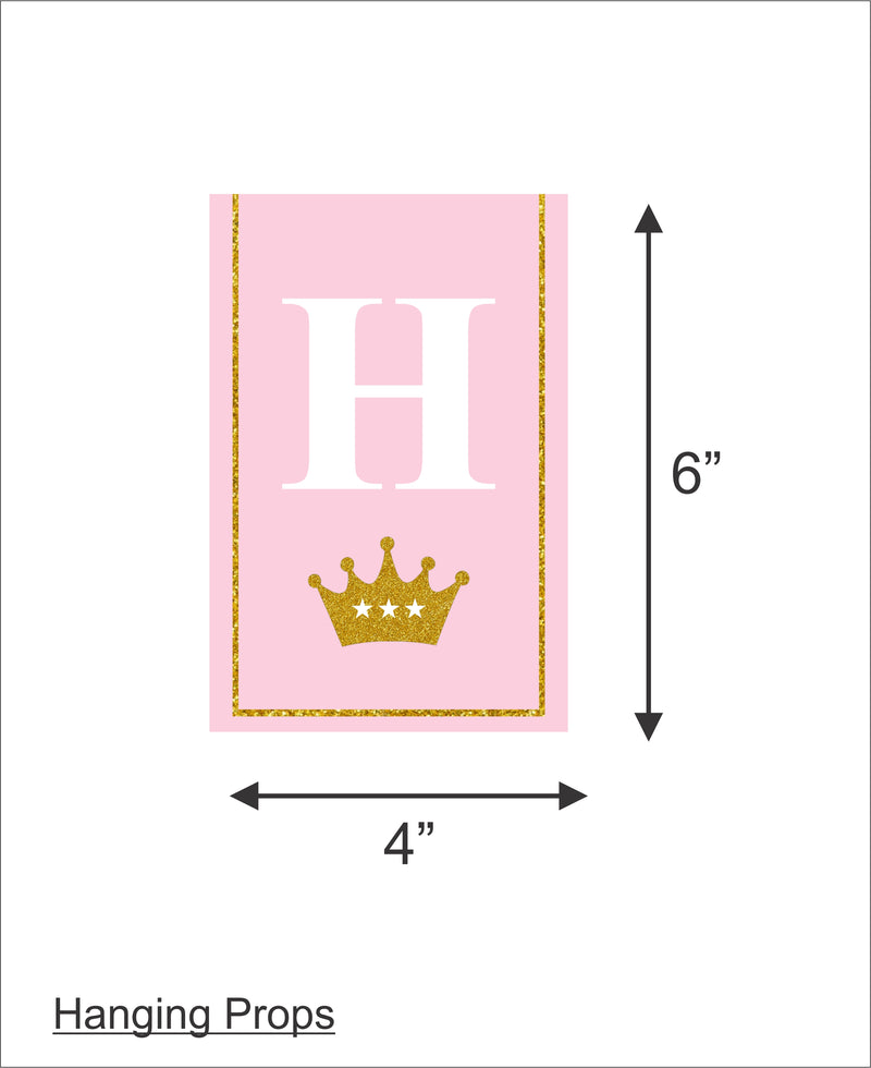Princess Birthday Party Banner for Decoration