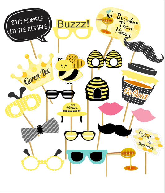 Baby Shower Party Photo Booth Props Kit