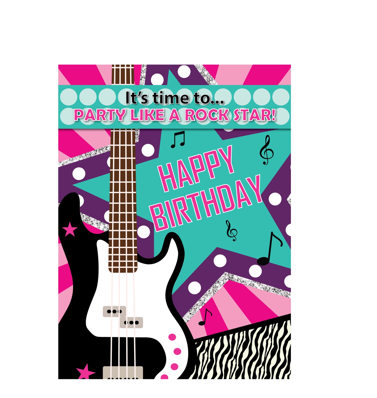 Rockstar Theme Birthday Party Welcome Board