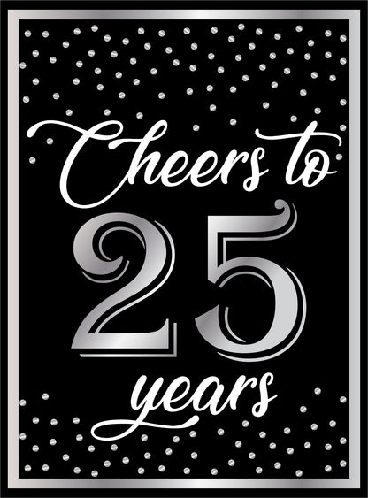 25th Anniversary or Silver Jubilee Welcome Board