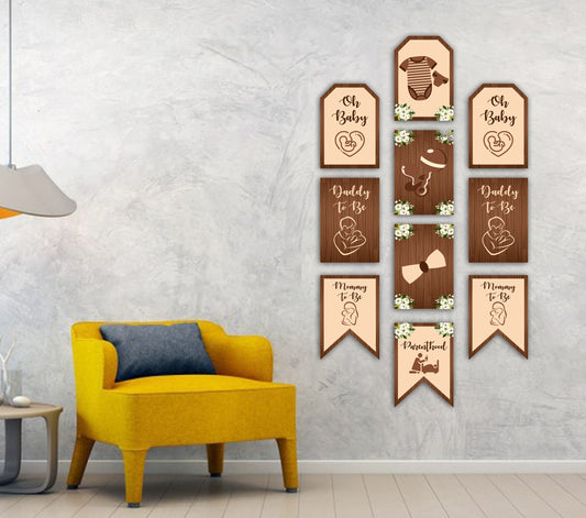 Oh Baby Paper Door Banner for Wall Decoration 