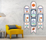 Sports  Theme Birthday Paper Door Banner for Wall Decoration 