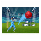 Cricket Theme Birthday Party Backdrop