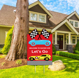 Cars Birthday Party Welcome Board