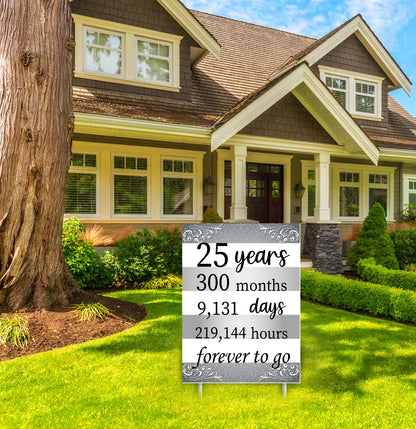 25th Anniversary Or Silver Jubilee Welcome Board