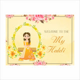 Haldi Ceremony Theme Party Welcome Board