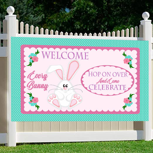 Some Bunny Is One Birthday Party Welcome Board