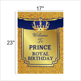 Prince Birthday Party Welcome Board
