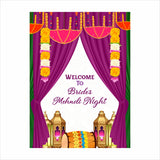 Mehndi Ceremony Theme Party Welcome Board