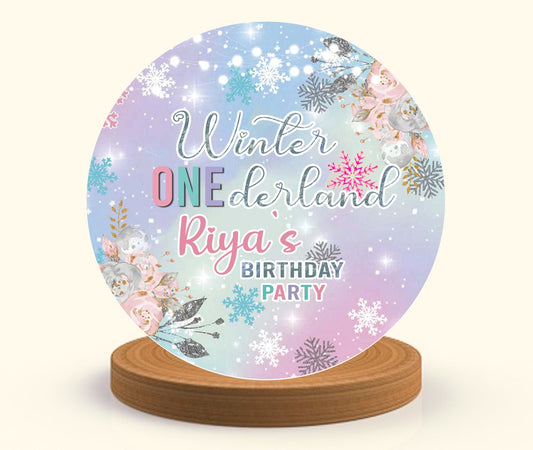 Winter Wonderland Theme Birthday Party Backdrop