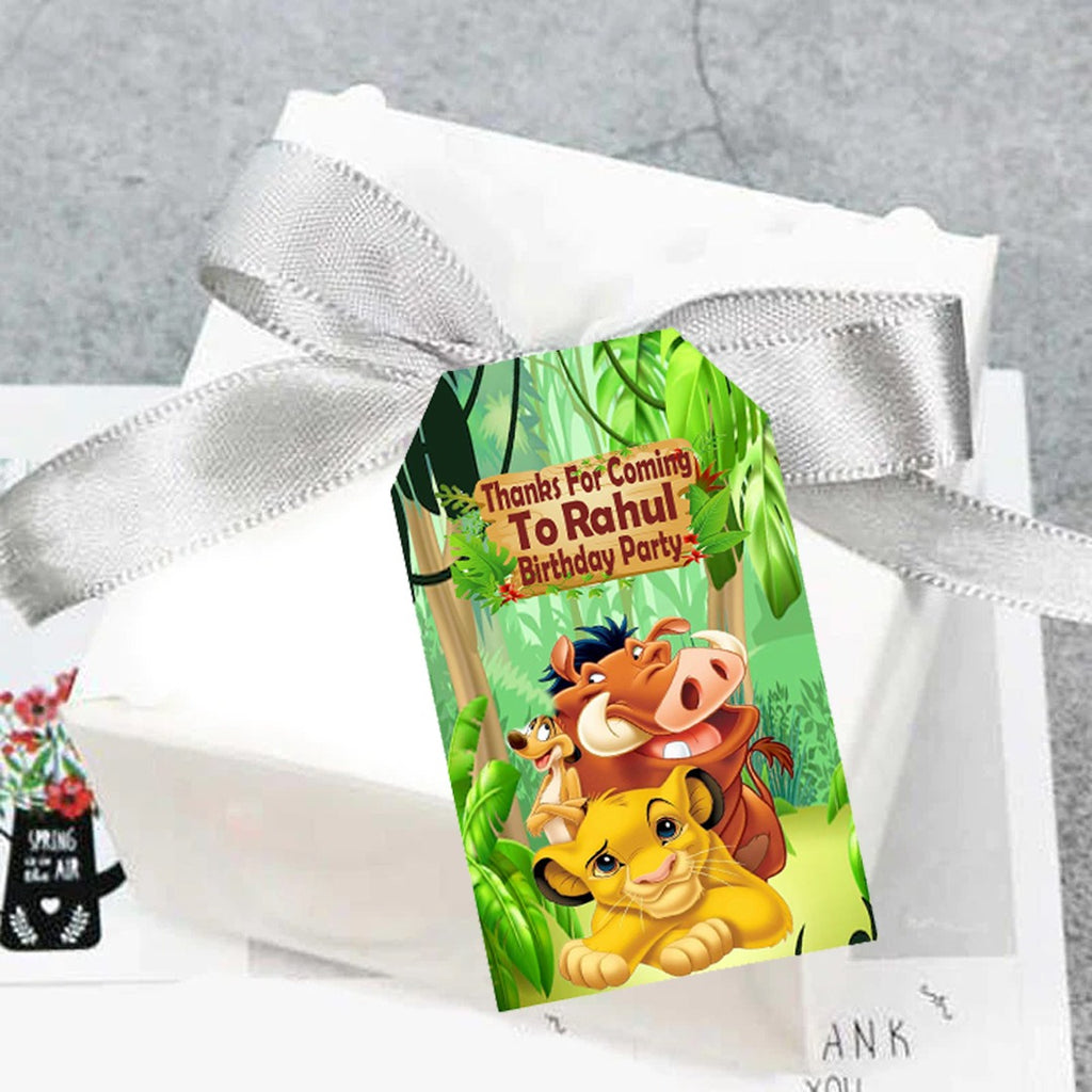 Buy The Lion King Theme Party Thank You Gift Tags, Party Supplies