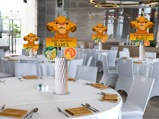 The Lion King Theme Birthday Party Table Toppers for Decoration