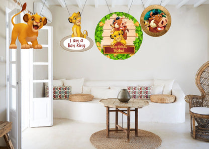 The Lion King Theme Birthday Party Hangings