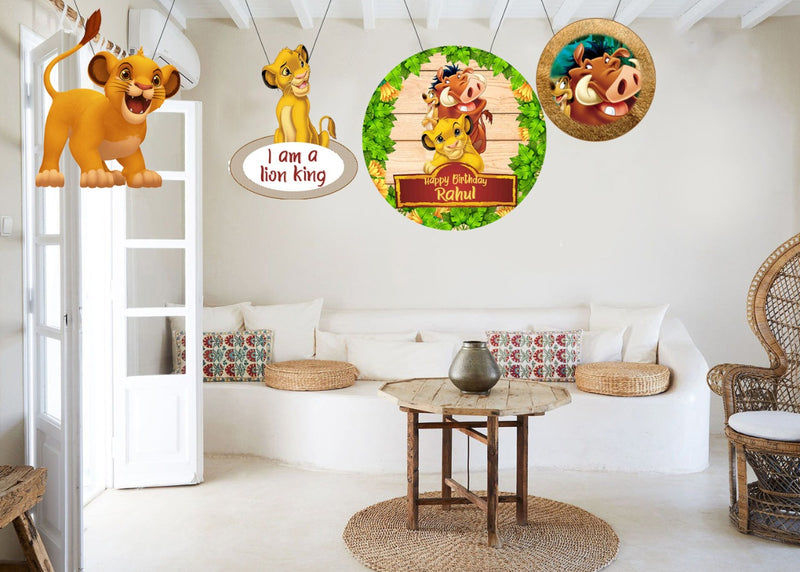 The Lion King Theme Birthday Party Hangings