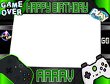 Gaming Theme Birthday Party Selfie Photo Booth Frame