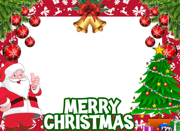 Christmas Selfie Photo Booth Picture Frame