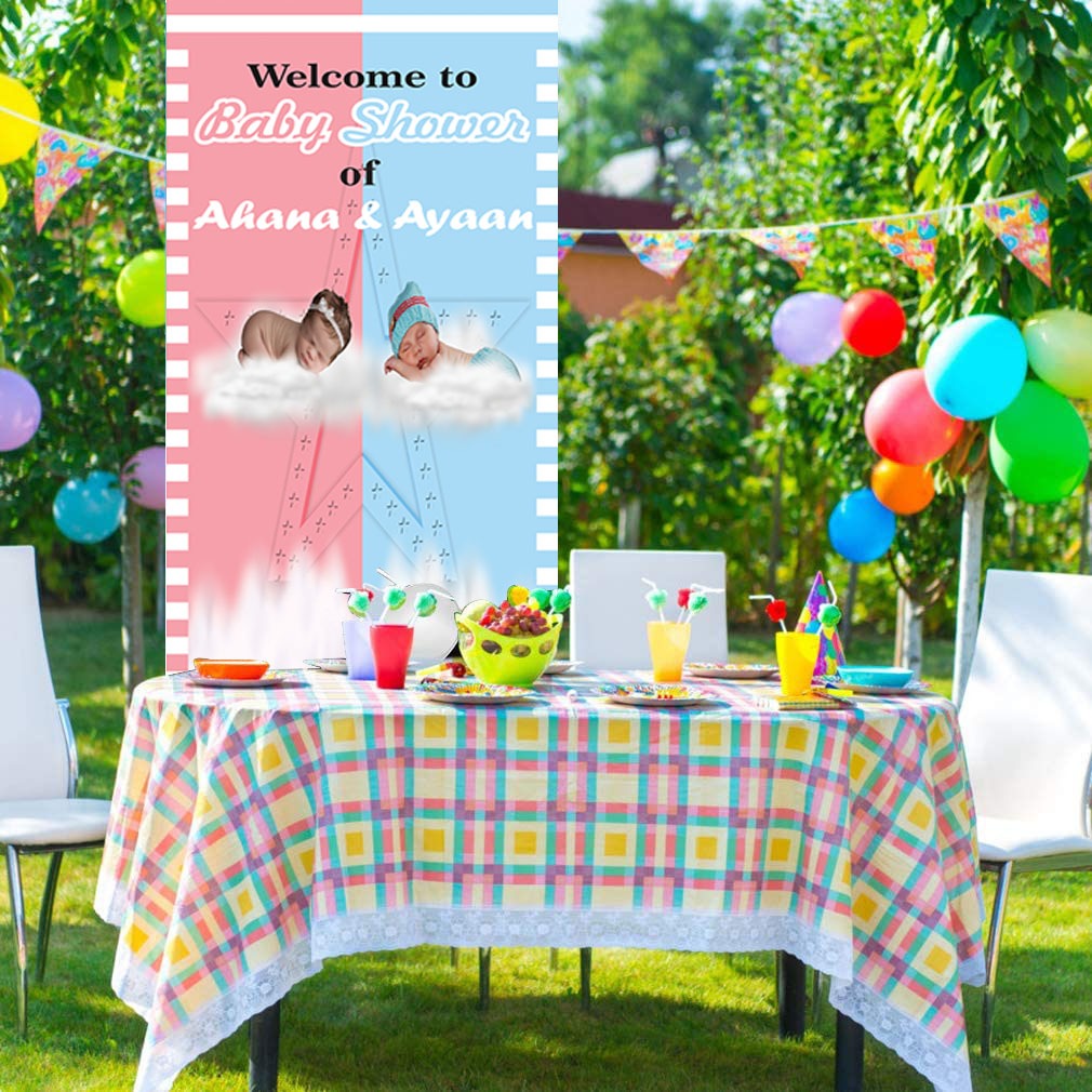Baby Shower Customized Welcome Banner Roll up Standee (with stand)