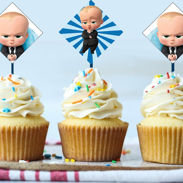 Zyozique 10 pcs Boss Baby Girl Theme 3rd Birthday CupcakeToppers 3rd Birthday  Cake Decorations for Boss Baby Themed Birthday Party Decorations Baby  Shower Supplies and favors Cupcake Topper : Amazon.in: Toys &