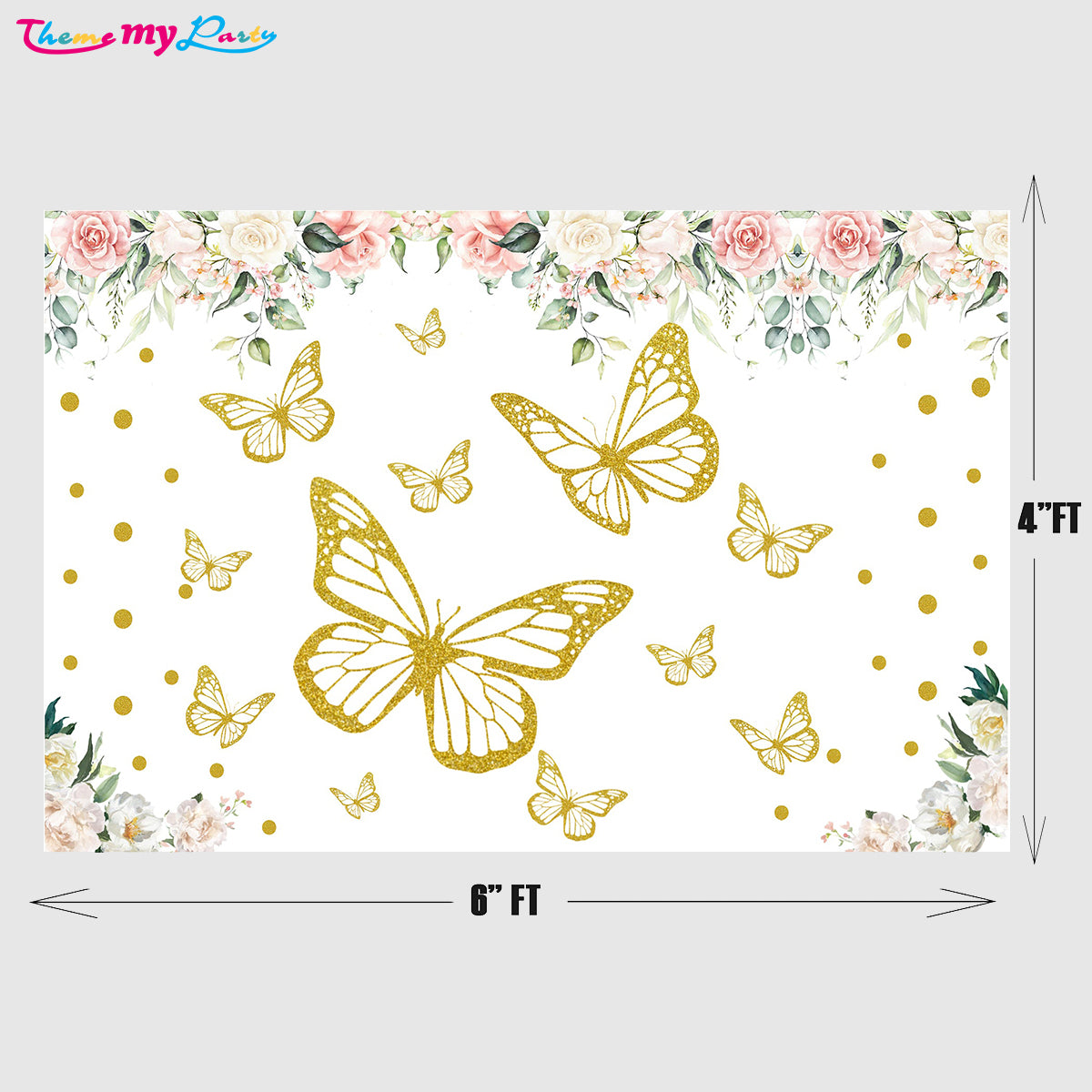Butterflies & Fairies Theme Party Backdrop