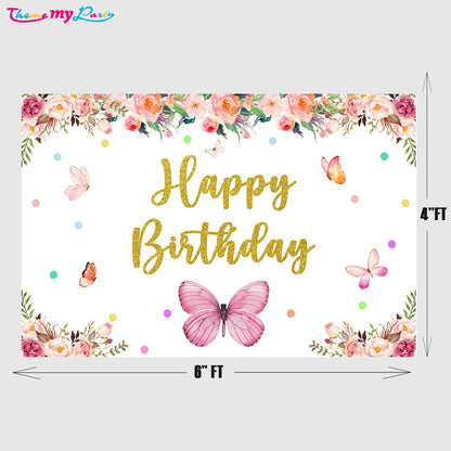 Butterflies & Fairies Theme Party Backdrop