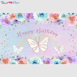 Butterflies & Fairies Theme Party Backdrop