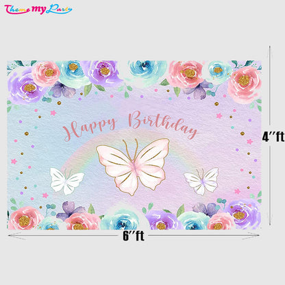 Butterflies & Fairies Theme Party Backdrop