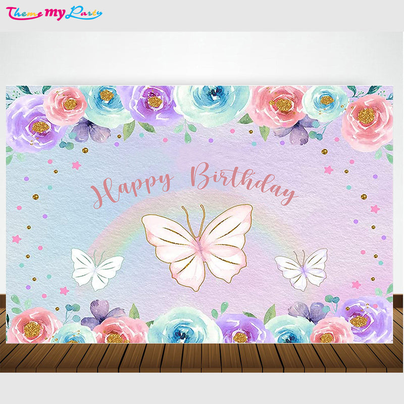 Butterflies & Fairies Theme Party Backdrop