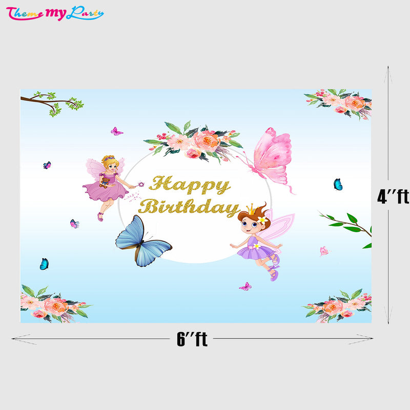 Butterflies & Fairies Theme Party Backdrop