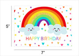 Rainbow Theme Birthday Party Backdrop 