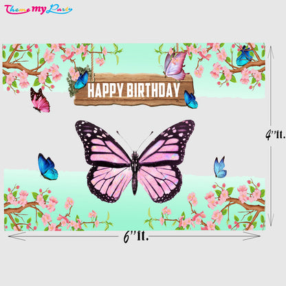 Butterflies & Fairies Theme Party Backdrop