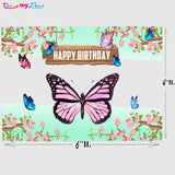 Butterflies & Fairies Theme Party Backdrop