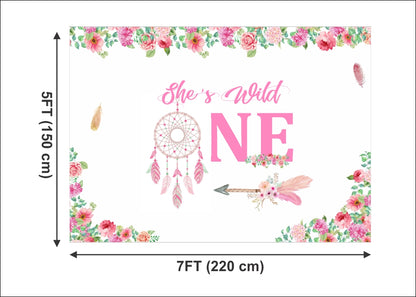 Wild One Birthday Party Backdrop