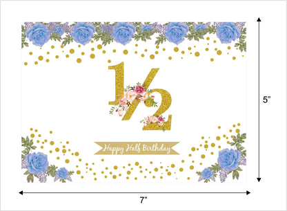 Half Birthday Party Backdrop For Decoration