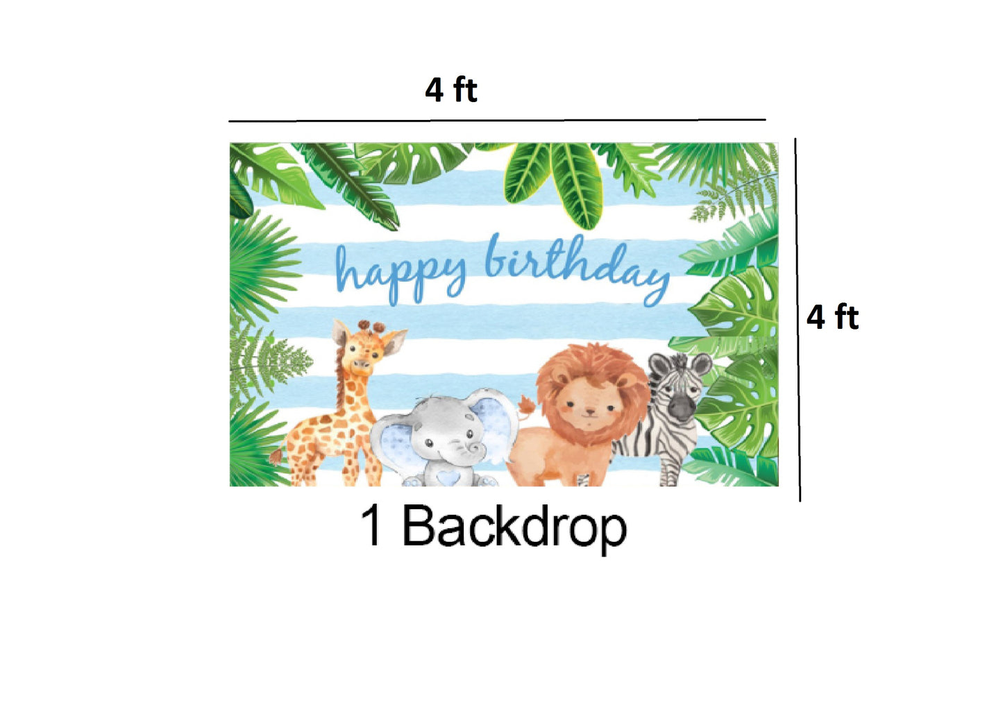 Jungle Theme Birthday Party Complete Party Set