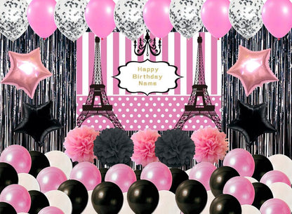 Oh La La Paris Theme Birthday Party Complete Decoration Kit 